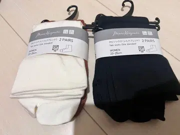 택 포함 새상품! UNIQLO 타비 양말 (실크 블렌드) 4족 세트