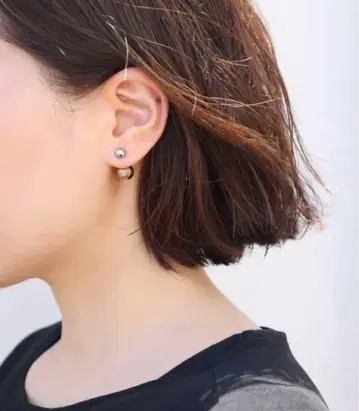 귀걸이 금속 알레르기 방지 [ ieLS ] 스테인리스 믹스 볼 귀걸이