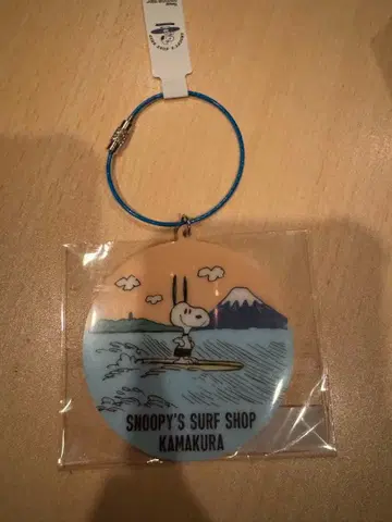 스누피 서프샵 아크릴 키링 카마쿠라