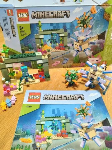 레고 마인크래프트 21180 가디언과의 전투 이슬이 오징어 우파루파