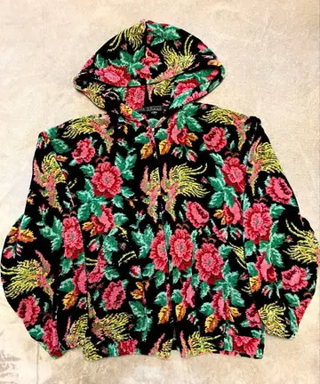 FEILER 꽃무늬 후드 부착 후드티 ML 사이즈 상당