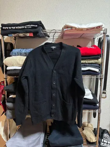 UNIQLO 블랙 가디건 S