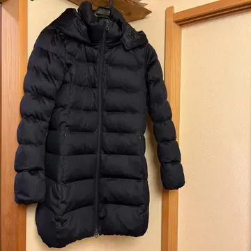 유니클로 탈부착 가능 후드 부착 다운 코트 네이비 S 스테디셀러