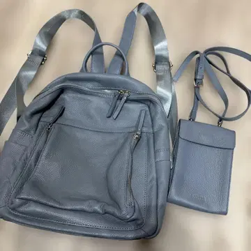 바르코스 가죽 백팩 백팩 블루 스카이블루 BARCOS