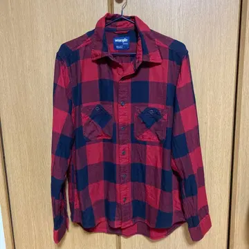 Wrangler 체크 무늬 플란넬 셔츠 M