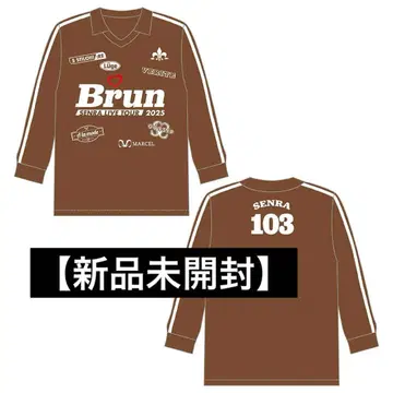 우라시마사카타센 센라 원맨 센완 Brun 롱 티셔츠 브라운