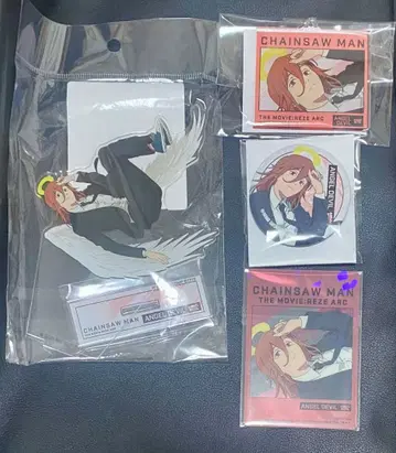 체인소 맨 레제 편 캔뱃지 홀로그램 카드 아크릴 스탠드 천사의 악마