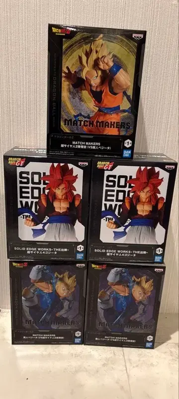 드래곤볼 피규어 5체 세트