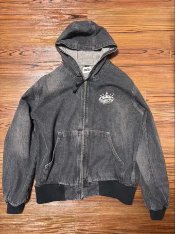 9090 그레이 후드 부착 점퍼