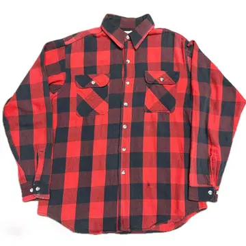 90년대 ST JOHNS BAY 헤비 플란넬 셔츠 버팔로 체크