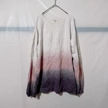 한정판 Easel 그라데이션 긴팔 T셔츠 [ M ] 콜드 숄더