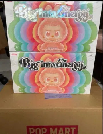 POP MART Big into Energy 봉제 인형 2개 세트
