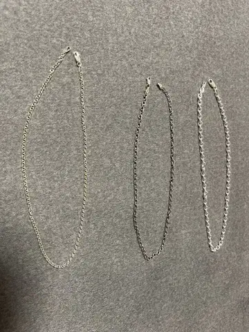 실버 925 체인 3세트