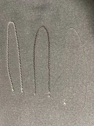 실버 925 체인 3세트