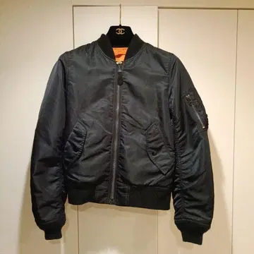 블랙 MA-1 자켓 리버서블