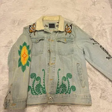 ZARA MAN 자수 데님 자켓 L 사이즈