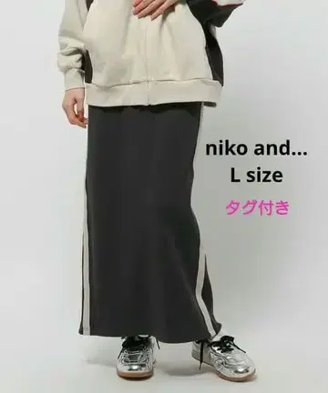 니코앤드 모듬 사이드 리브 스커트 L