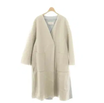 어도어 2TONE 리버 코트 더블 페이스 양모 캐시미어 롱 기장