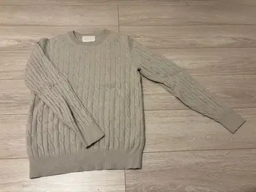 [BEAUTY&YOUTH] 새상품급 그레이 캐시미어 니트