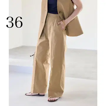 프렌치 린넨 코튼 팬츠