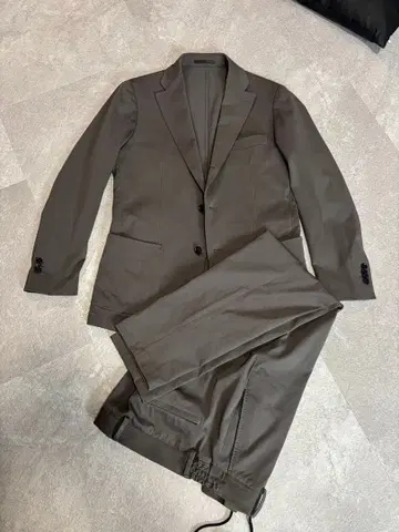 링 재킷 카키 캐주얼 수트 셋업 M 사이즈