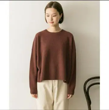 어반 리서치 램스울 숏 기장 니트