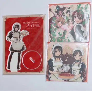 회장님은 메이드 사마 아이자와 미사키 콜라보 카페 아크릴 스탠드 코스터