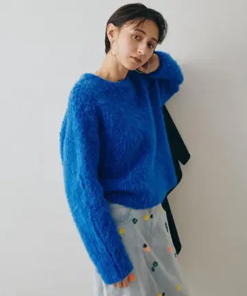 Whim Gazette 믹스얀 크루넥 니트 풀오버