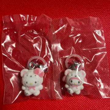 [ 2세트 ] 산리오 캐릭터즈 포근포근 스노우 메지루시 액세서리