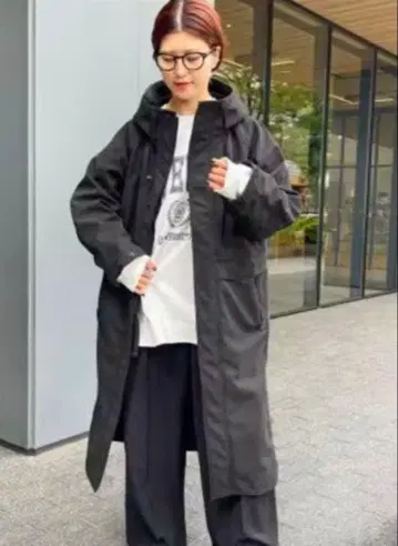 Spick & Span 본딩 후디드 코트