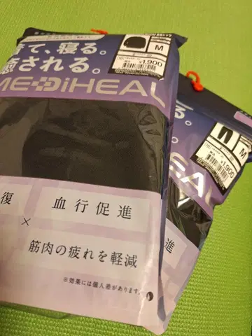 새상품 MEDIHEAL 워크맨 리커버리 의류 M 사이즈 메디힐 블랙