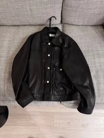 헤릴 가죽 데님 자켓 사이즈 3