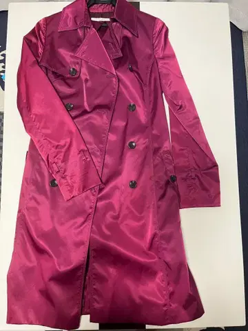 [ 새상품급 ] 마젠타 더블 브레스트 트렌치코트