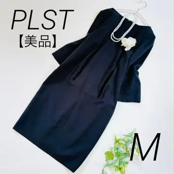 21 [새상품급] PLST 포멀 원피스 블랙 M 배럴 스타일 고급