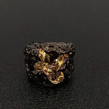 블랙 블랙 골드 금 조각 반지 반지 13호