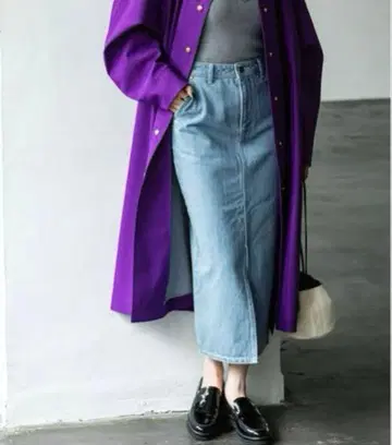 NOBLE x Lee 데님 타이트 스커트