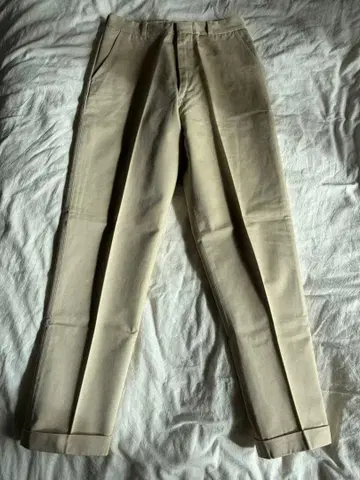 50s 60s 코튼 팬츠 치노 팬츠 아이보리