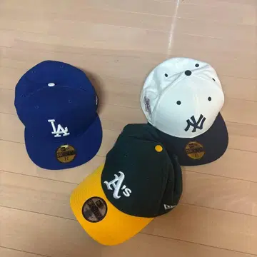 LA NY A's 야구 모자 3종 세트