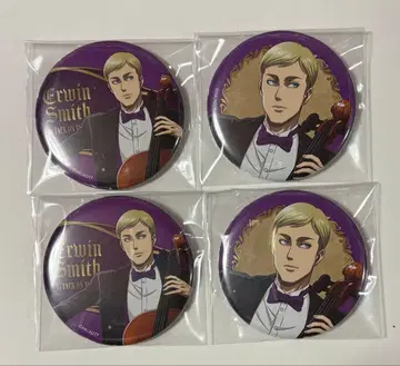 진격의 거인 엘빈 캔뱃지 4개 사중주