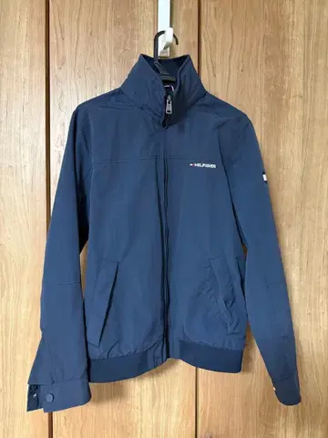 TOMMY HILFIGER 네이비 풀 지퍼 자켓