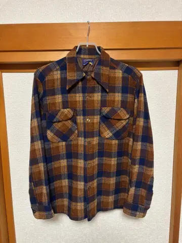 Pendleton 울 보드 셔츠 M 70s