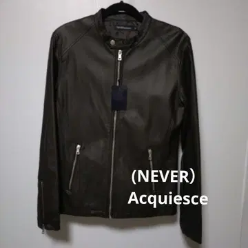(NEVER) Acquiesce 블랙 가죽 자켓 M