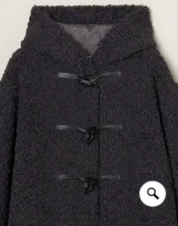 미사용 새상품 쓰리 도츠 푸들 보아 더플 코트