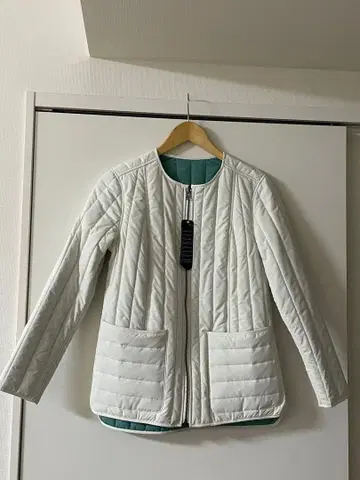 퀼팅 자켓 리버서블 (화이트 그린)