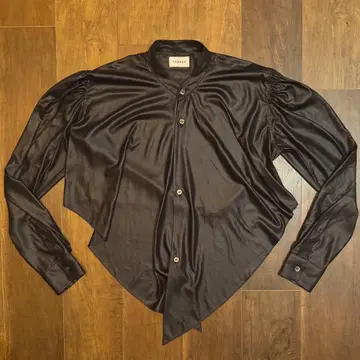 TANAKA 크로스오버 셔츠 변형 블랙