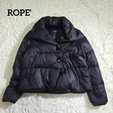 새상품급 ROPE 로페 다운 자켓 볼륨 컬러 M 블랙 숏 기장