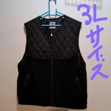 3L 블랙 보아와 퀼팅 베스트