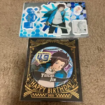 월드 트리거 진 2021 벌스데이 캔뱃지 디오라마 피규어