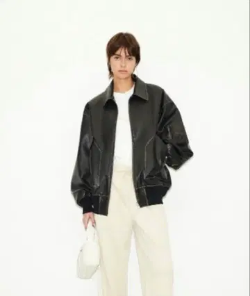 SLY 가죽 블루종