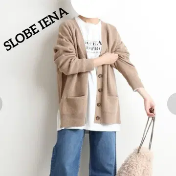 새상품급/슬로브 이에나 Eyre 스무스 니트 가디건 겉옷 더스티 컬러